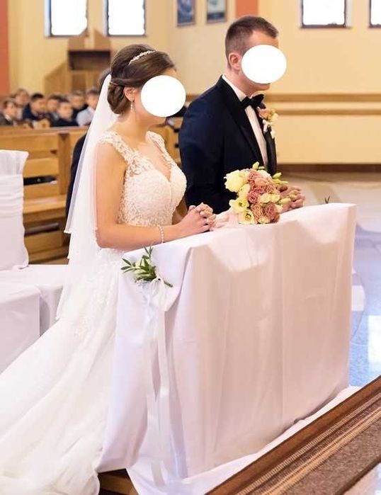 Elegancka opaska ślubna