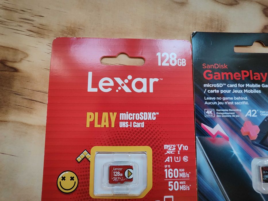 Karta pamięci Sandisk Gameplay MicroSDXC 512GB +Karta Lexar Play 128GB