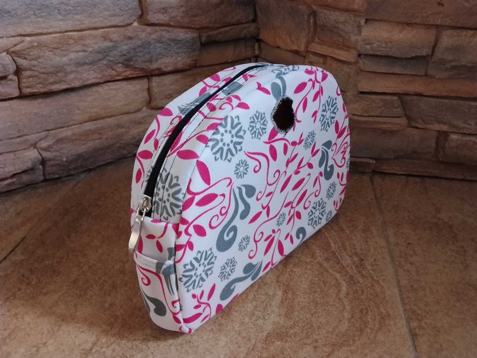 WYPRZEDAŻ - OBAG Moon Light organizer -róż szary białe tło-wysyłka OLX