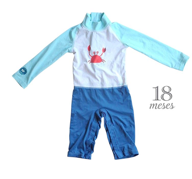 Fato de Banho Azul Nabaiji 18 meses