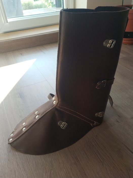 Ochraniacze skórzane na buty spawalnicze