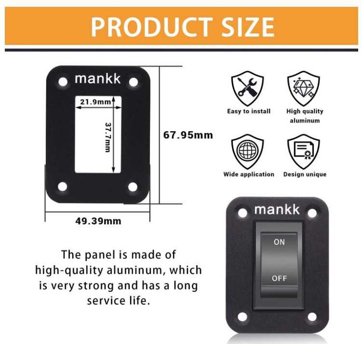 Przełącznik kołyskowy ON-OFF  20A Taiss