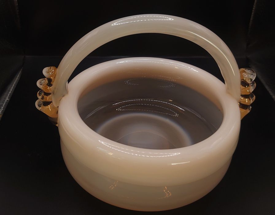 Koszyk ze szkła prl