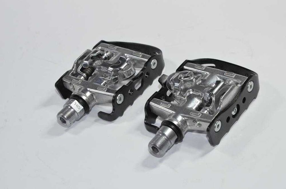 Pedały rowerowe spd platformy wellgo wpd 95b z blokami bloki