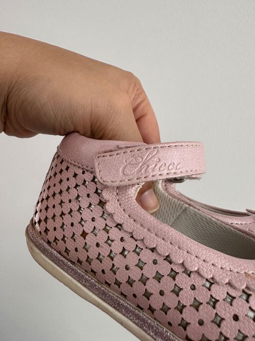 Sapatos Rosa/Prateado Chicco Nº 22