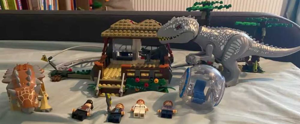 2020 "lego" 75941 Indominus Rex kontra ankylozaur kompatybilne