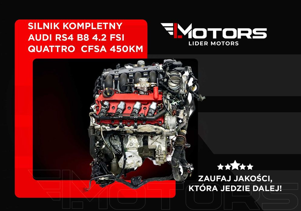 Audi RS4 B8 4.2 FSI Quattro Silnik Kompletny CFSA 450KM