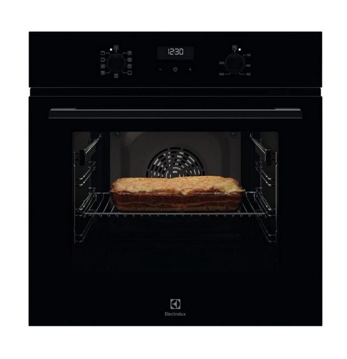 Духовка електрична Electrolux EOF5C50BZ, чорне скло, виробництво Польща
