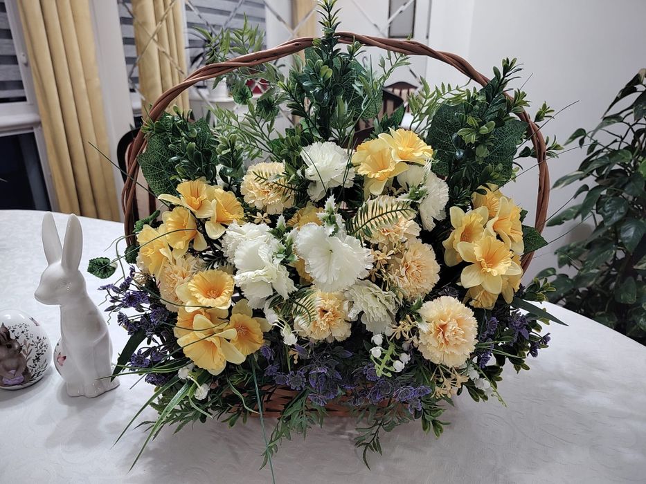 Stroik duży kosz wiklinowy