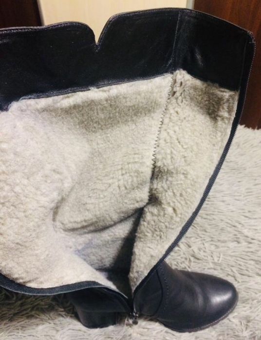Чоботи жіночі зимові шкіряні 38 р