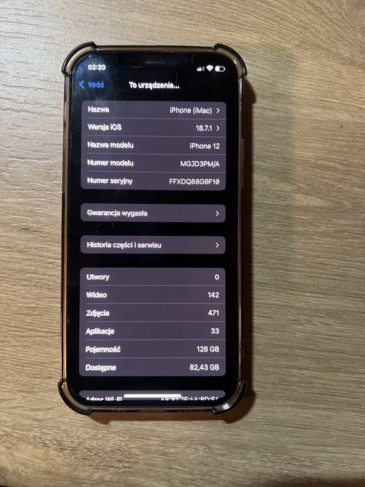Iphone 12 128gb używany czerwony
