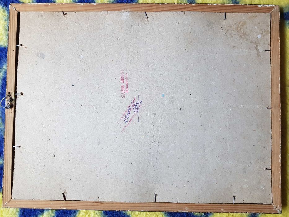Papirus faraon oryginalny  w ramce z Libii