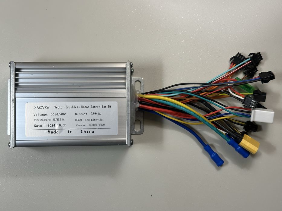 Контроллер 15A 18A 22A 30A  для электронабора, Kunteng KT 36/48V 500W электровелосипед електронабір Моторы редукторные MXUS Дисплеи KT-TF01U