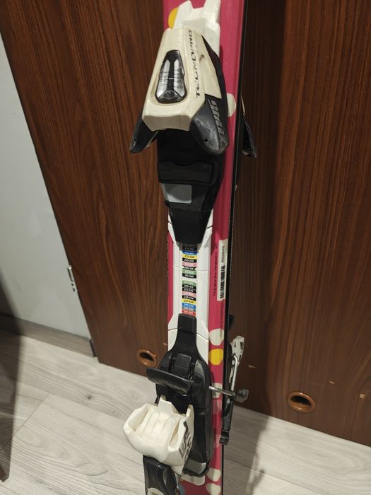 Narty różowe dla dziewczynki 110 cm.