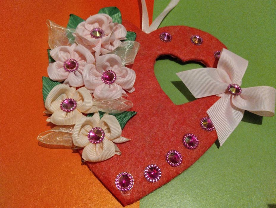 Объемные композиции  ко дню святого Валентина ручной работы