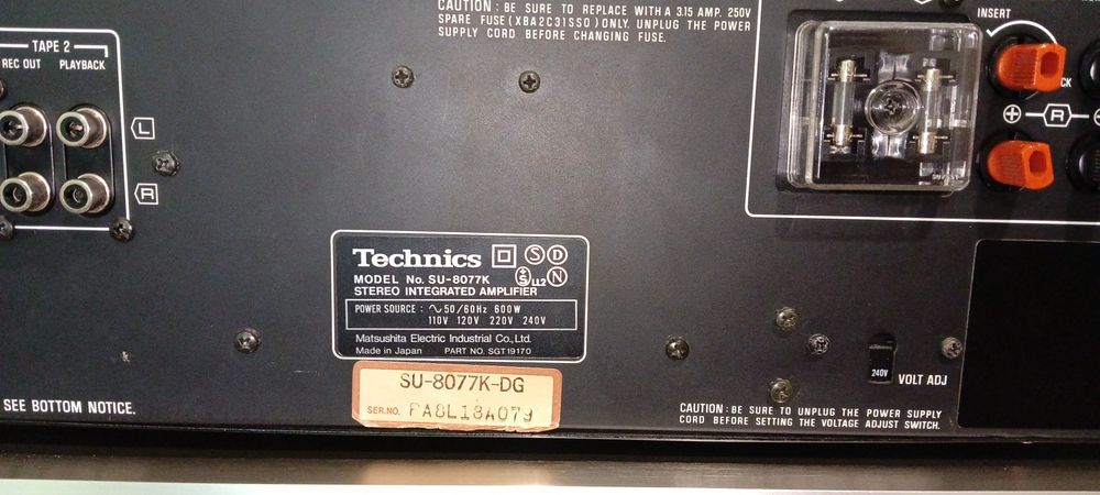 Усилитель Technics SU-8077K, Япония(240v)