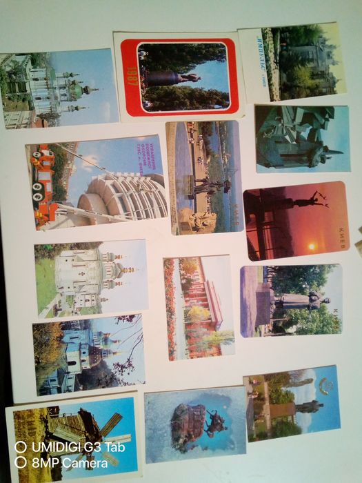 Ретро календарики з фотографіями Києва 80-90-х