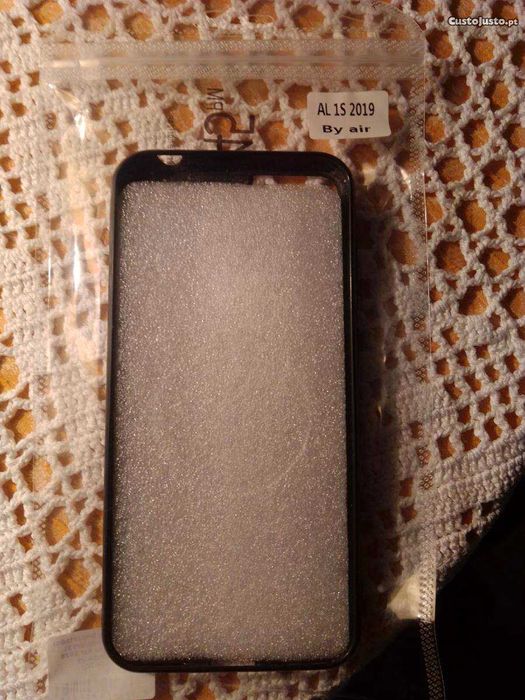 Capa silicone preta Alcatel 1S