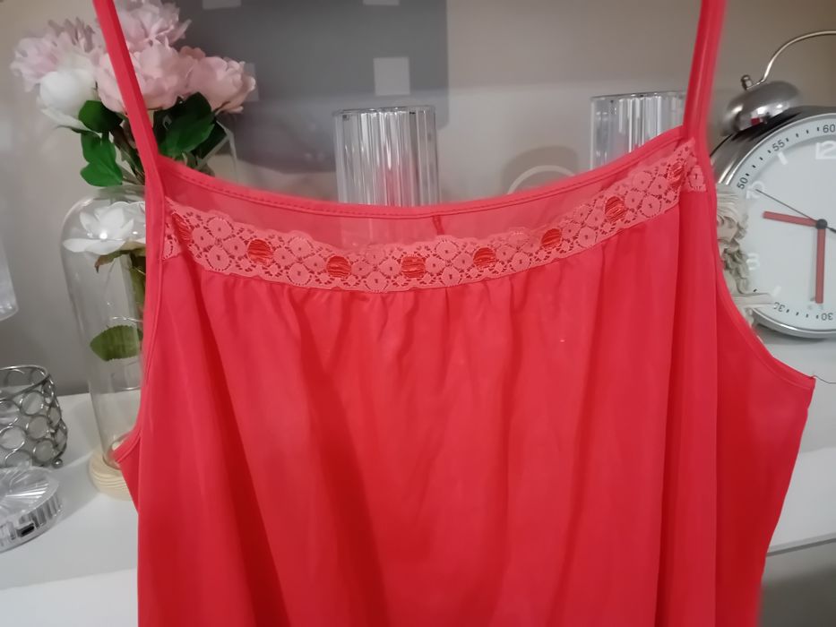 Piękna luksusowa halka koszula nocna damska 46/48