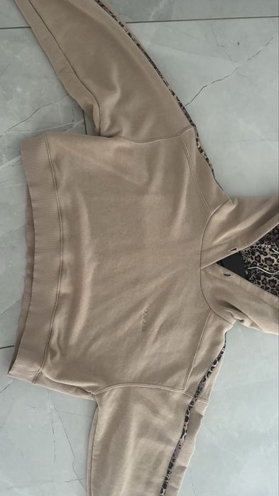 Bluza O La Voga bezowa z panterka