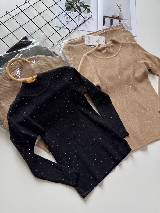 Водолазка з ніжними камінчиками гольф на 4 5 6 7 8 9 11 12 13 14 років