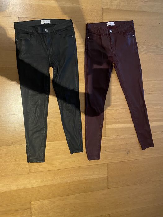 2 pares de calças enceradas Mango por