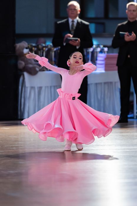 Сукня бейсік МІКА для бальних танців з 2 спідницями