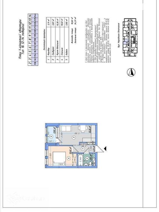 Продаж 1к квартири в ЖК «Sky Avenue» Севастопольська площа