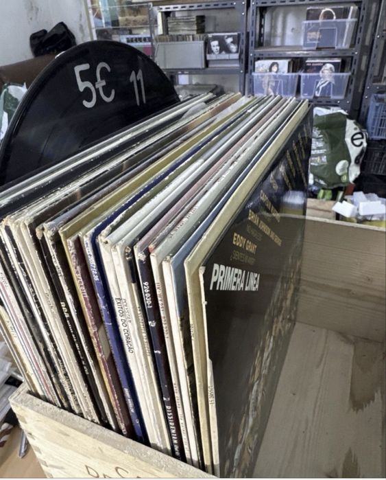 Interesse em discos de vinil e cds