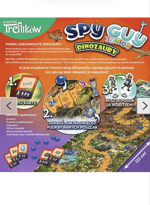 Spy Guy  dinozaury. Gra rodzinna