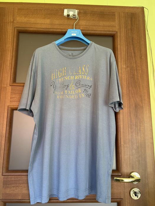 T shirt Tom Taylor XXL niebieski męski