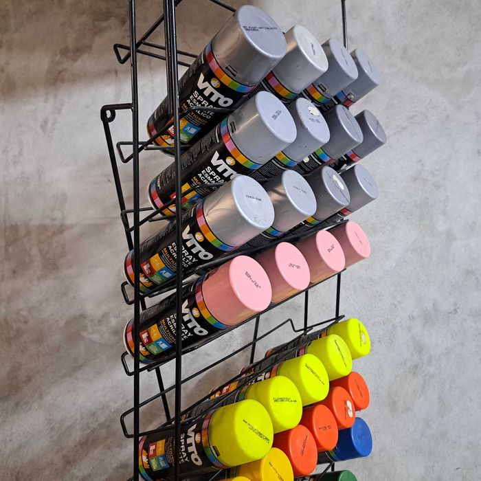 44 Latas de tinta Spray marca VITO 400ml + Suporte expositor metálico