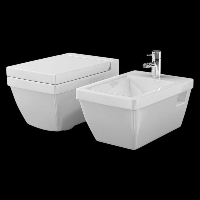 Новий комплект для санвузла Duravit 2nd floor за супер-ціною! Унітаз з кришкою + біде. Зроблено в Німеччині