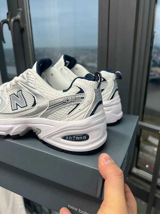 New Balance 530 White Silver Navy R.36