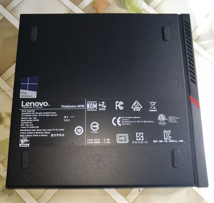 Lenovo ThinkCentre M700 Tiny i5-6400T 8GB SSD 240GB Win 10 Pro UA