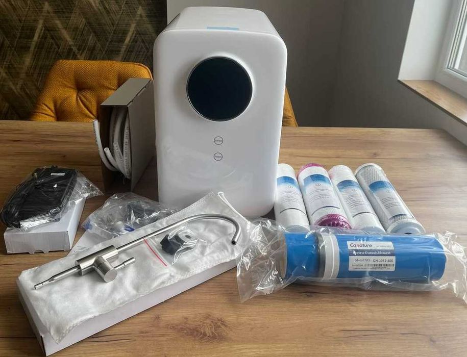 Фільтр для води зворотний осмос з помпою прямий потік без бака 60л/год