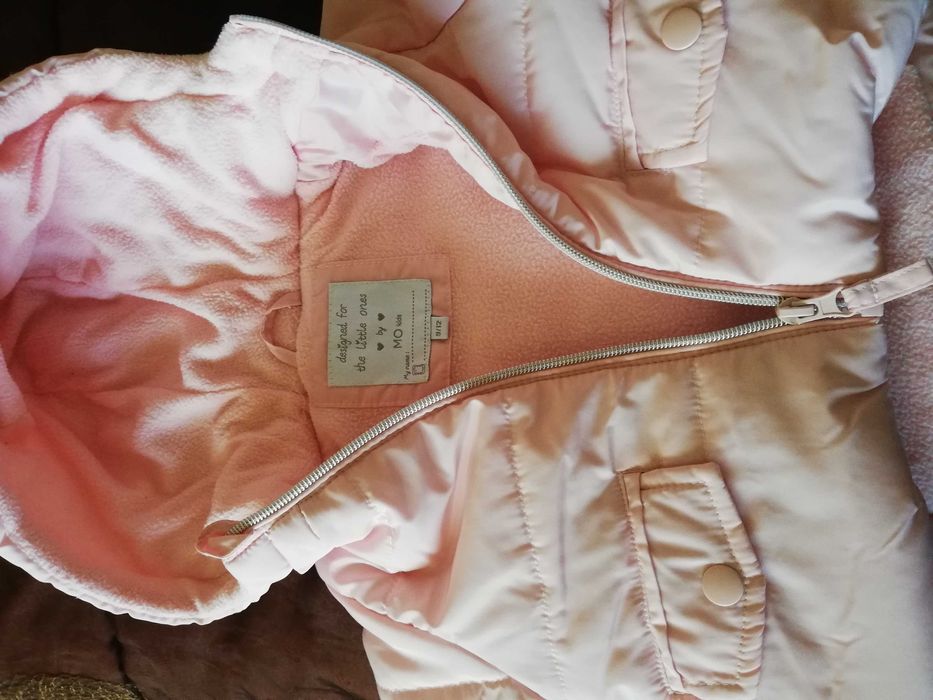 Casaco impermeável e quentinho bebé 9-12 meses