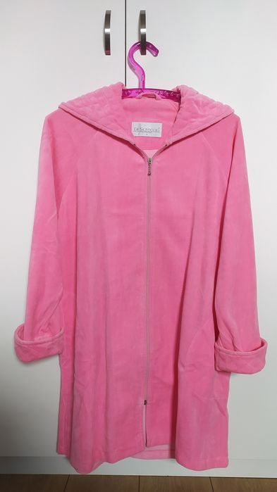 szlafrok Di Screccio z kapturem różowy rozm. M