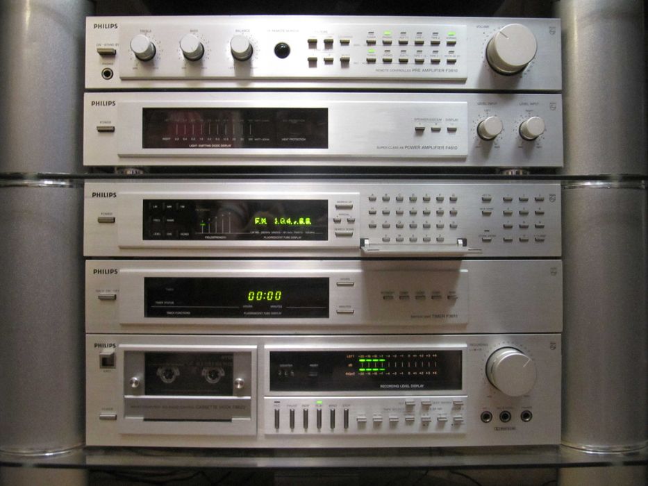 PHILIPS F-610 HI-FI – ЕЛІТАРНА Аудіостема «Pearl Philips» Super Class AB