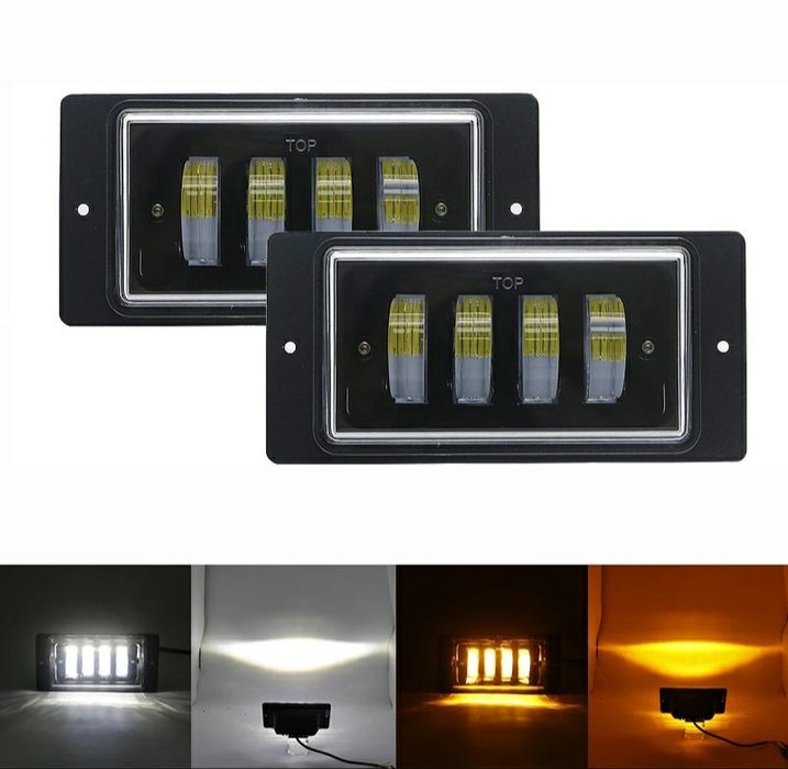 Фара Светодиодная LED балка ПТФ четкая СТГ ЛЕД противотуманка металл