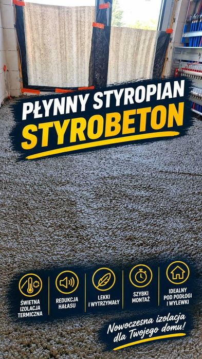 STYROBETON! PŁYNNY STYROPIAN! Pianobeto! Wylewki anhydrytowe! Opole