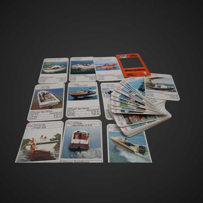 Zestaw kolekcjonerski kart Łodzie motorowe B51/110651