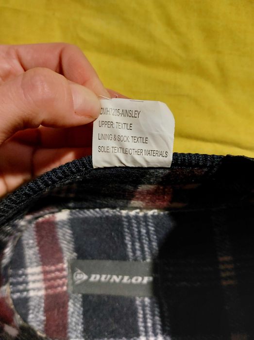 Тапочки мужские теплые Dunlop 45-46р UK11 теплі капці чоловічі