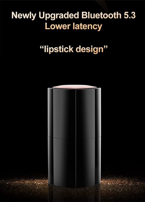 Auriculares Bluetooth batom lipstick64284338312321124