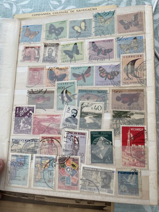 Album de selos e postais companhia colonisl de navegacao