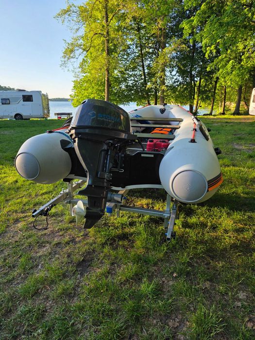 Ponton Kolibri 400DSL.+silnik 13,5km.+przyczepa podłodziowa