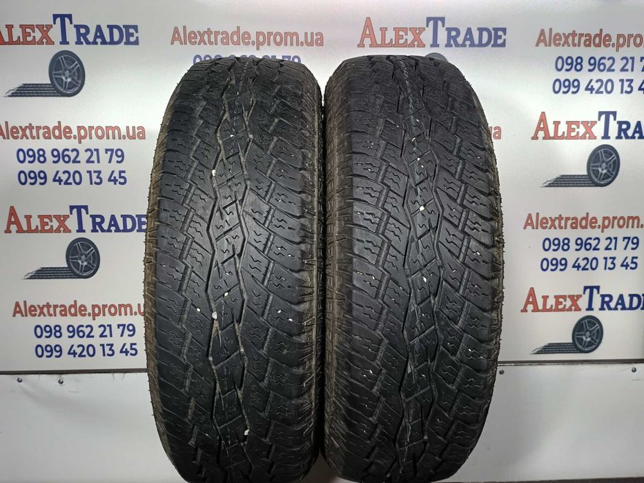 2шт 205/70 R15 Toyo Open Country AT літні шини вживані, протектор 7мм