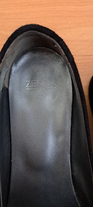 Sapatos camurça pretos Zenda