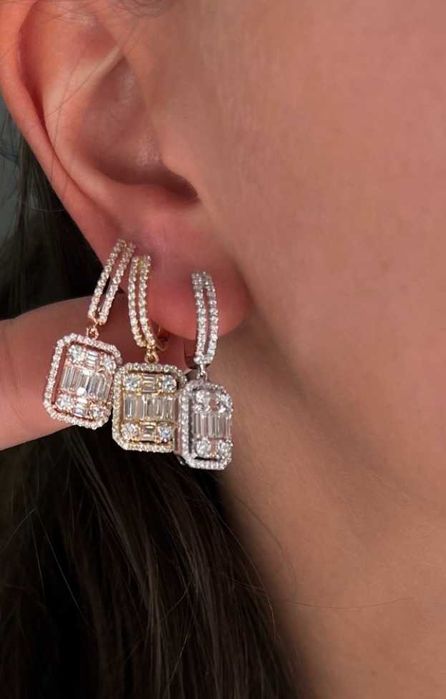 Kolczyki z diamentami naturalnymi Infinity 1.90 CT