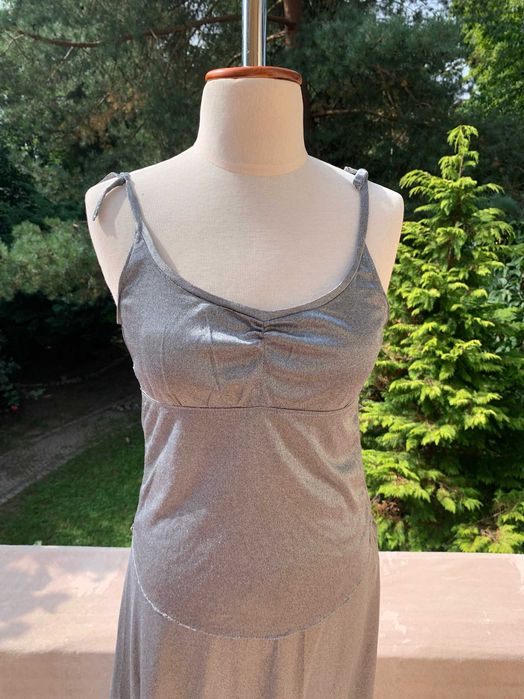 3 części - srebrny komplet na lato, rozm s , m